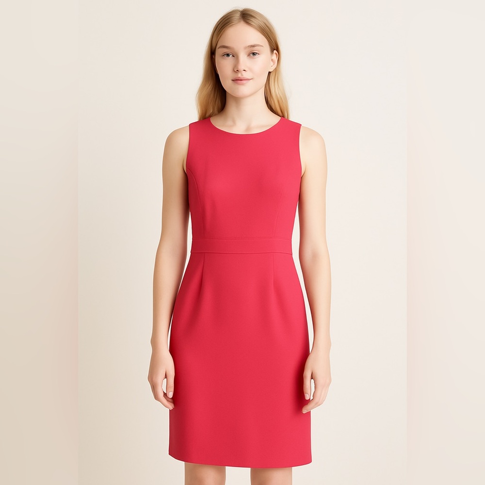 J Crew Coral Dress size 12 Coral Sheath Dress